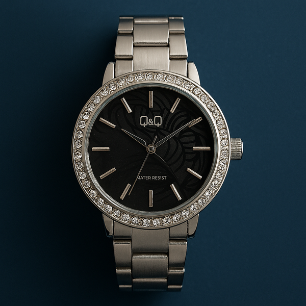 RELOJ MUJER - Q&Q CIRCONES PLATEADO